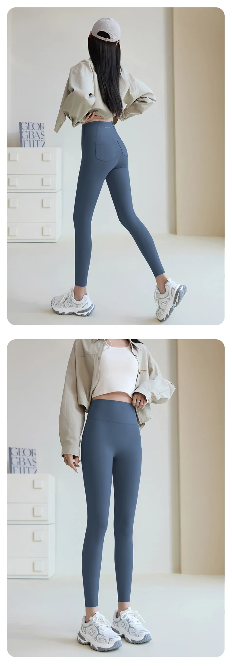 2025 New Shark Pocket Pants High Waist Abdomen in Women Yoga Pencil Pants Slim Thin Casual Sports Fitness Leggings Stretch Tight