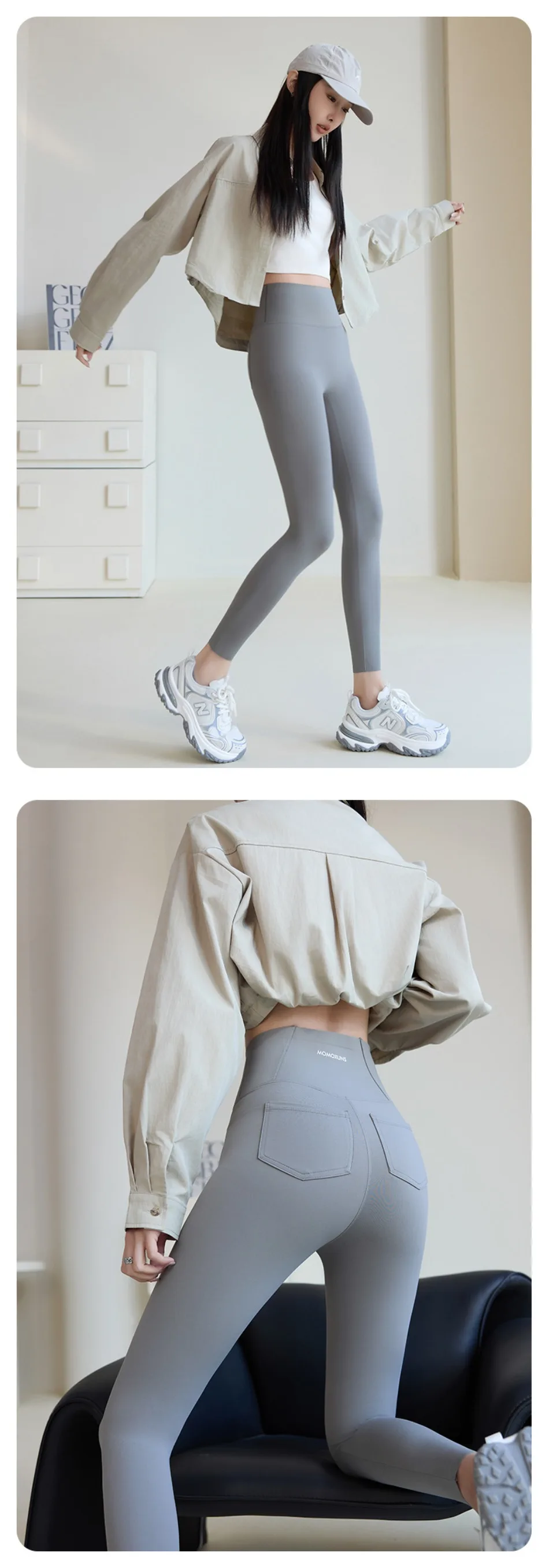 2025 New Shark Pocket Pants High Waist Abdomen in Women Yoga Pencil Pants Slim Thin Casual Sports Fitness Leggings Stretch Tight