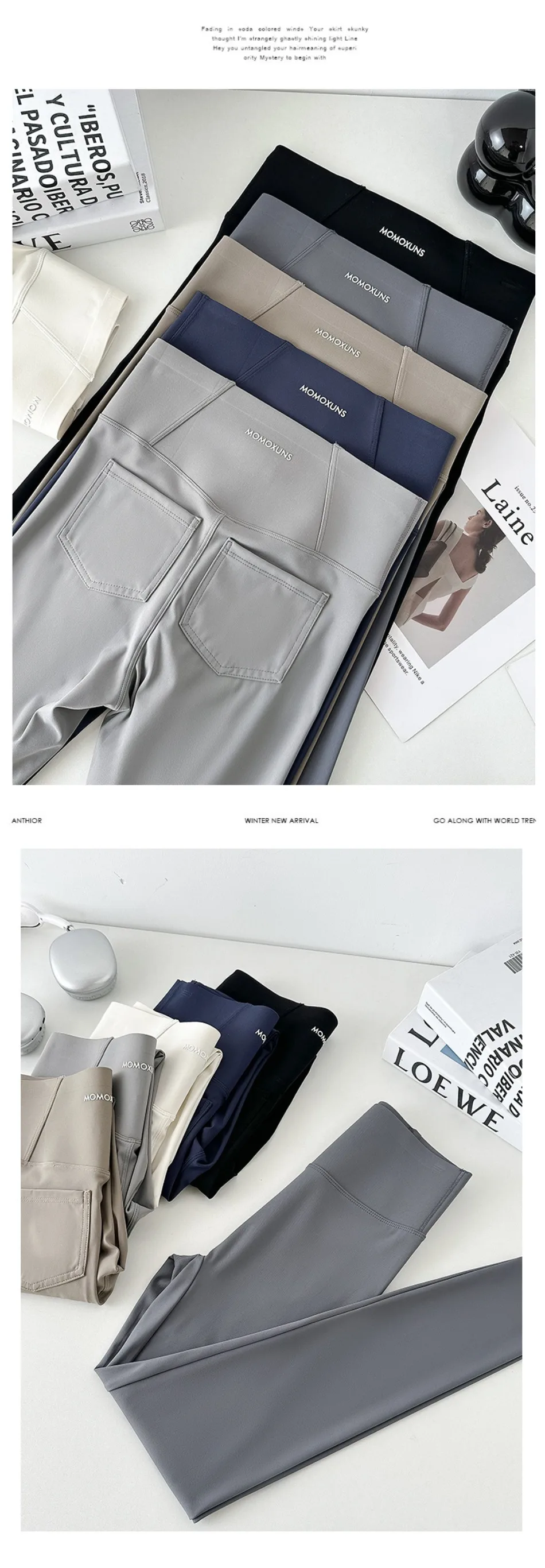 2025 New Shark Pocket Pants High Waist Abdomen in Women Yoga Pencil Pants Slim Thin Casual Sports Fitness Leggings Stretch Tight