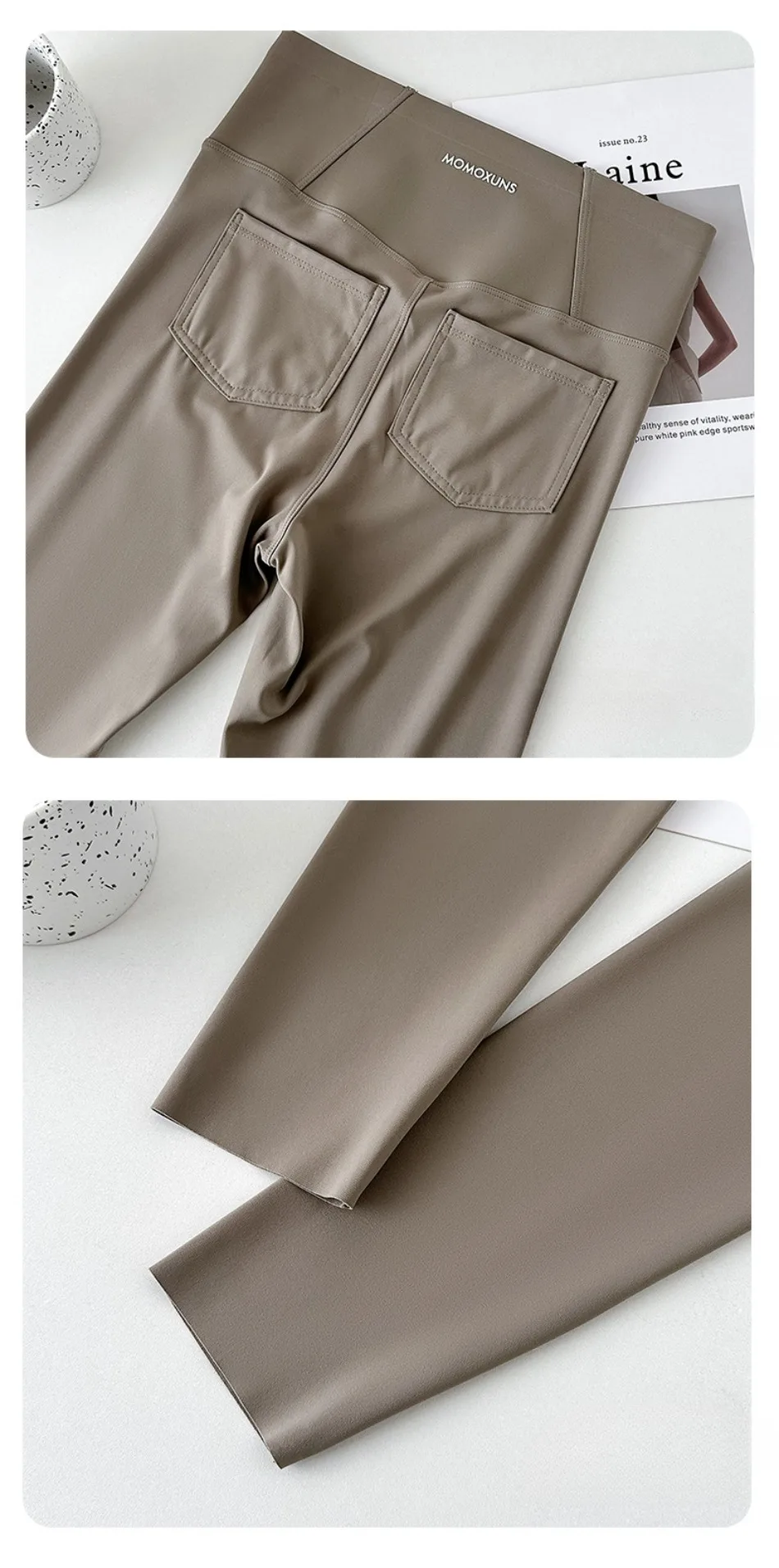 2025 New Shark Pocket Pants High Waist Abdomen in Women Yoga Pencil Pants Slim Thin Casual Sports Fitness Leggings Stretch Tight
