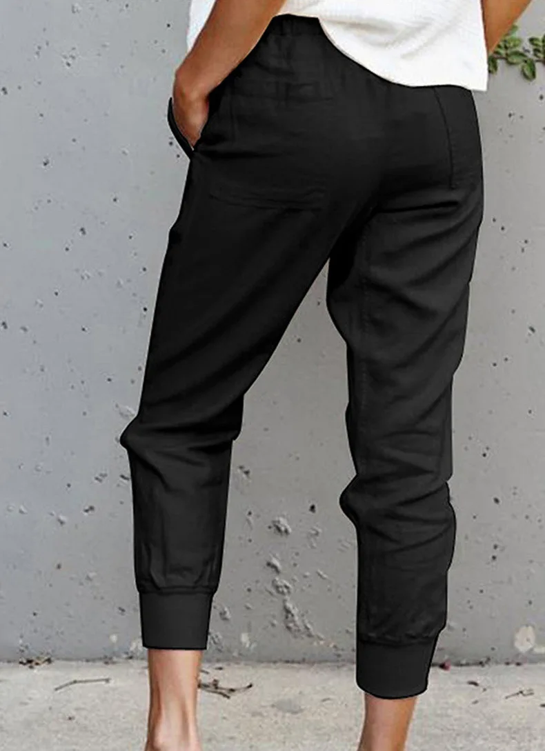 Pants Women Leggings New Pure Color Female Tall Waist Show Thin Trousers Nine Points Cheap Women Leggings OLN3386