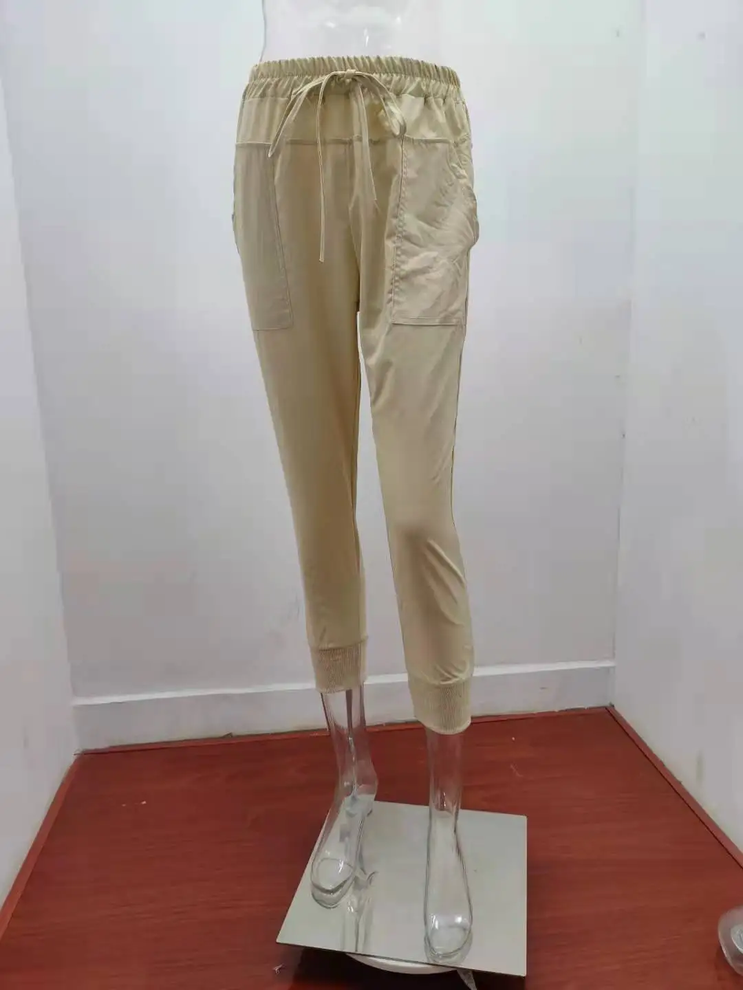 Pants Women Leggings New Pure Color Female Tall Waist Show Thin Trousers Nine Points Cheap Women Leggings OLN3386