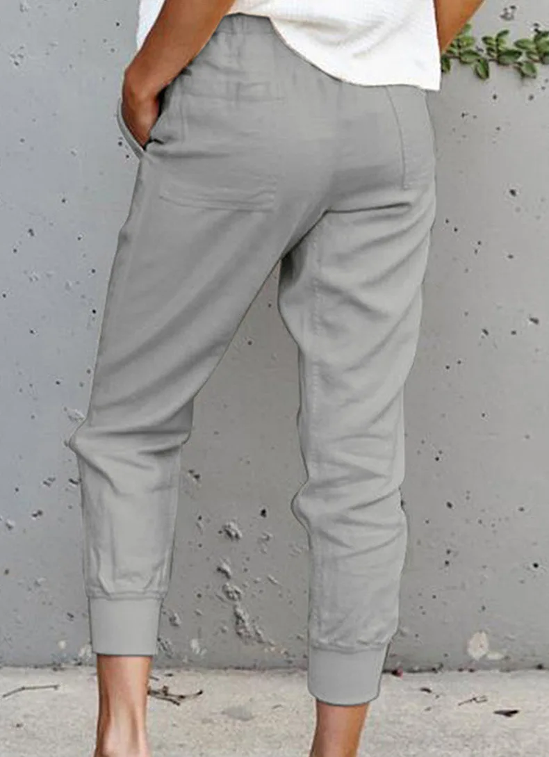 Pants Women Leggings New Pure Color Female Tall Waist Show Thin Trousers Nine Points Cheap Women Leggings OLN3386