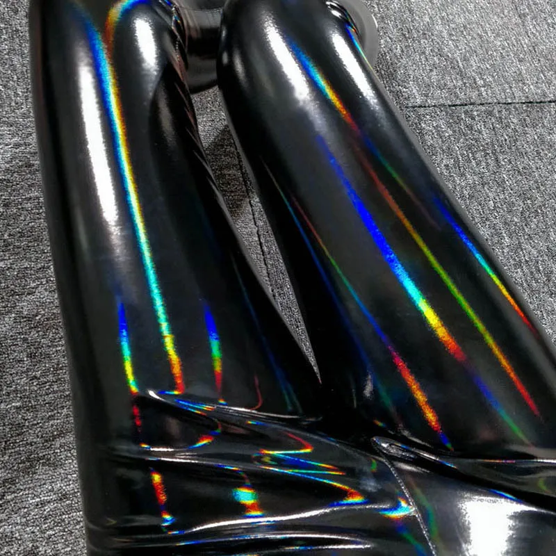 Dazzing Colors Pu Leather Pants Women Big Size Bright Slim Leggings High Waist Hip Lift Tights Fashion Skinny Stretchy Pu Pants