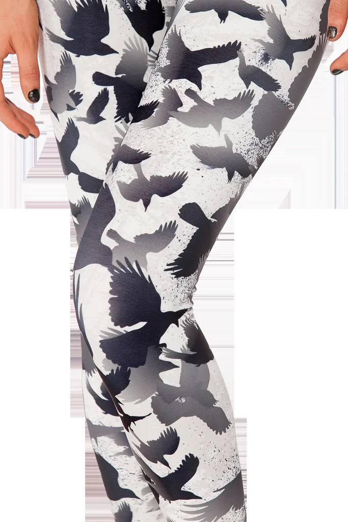 New Sexy Yoga Pants Peacock Prints Elastic Slim Fitness Gym Sport Workout Women Leggings Dropshipping