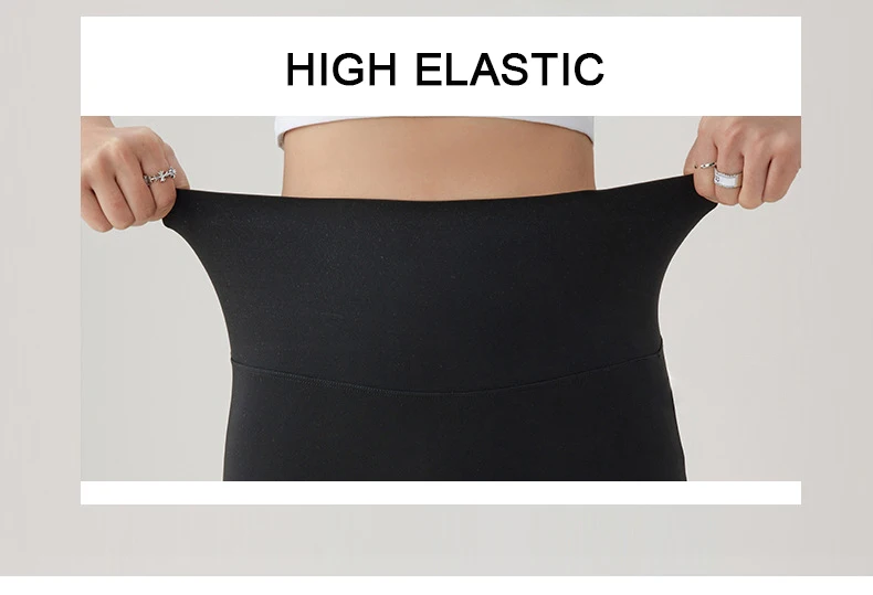 BIVIGAOS Spring Summer Sharkskin Micro Flared Leggings Women High Waist Slim-Fitting Flared Trousers Sexy Casual Legging Pants