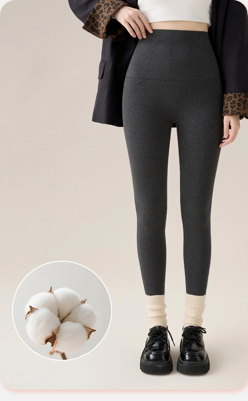 BIVIGAOS Autumn New Thin Cotton Leggings Women High Waist Sports Casual Leggings 40 Weave Knitting High Stretch Cotton Pants