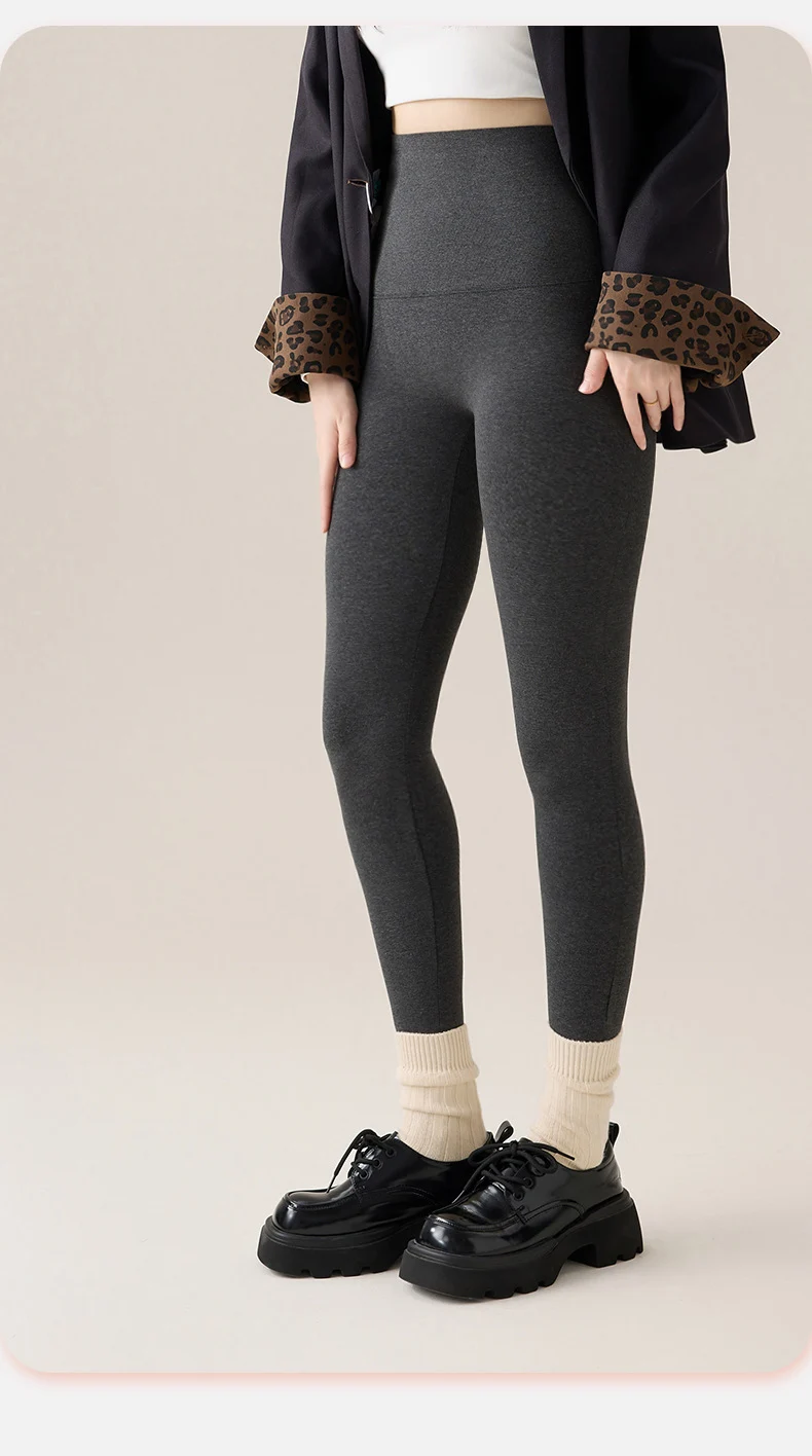 BIVIGAOS Autumn New Thin Cotton Leggings Women High Waist Sports Casual Leggings 40 Weave Knitting High Stretch Cotton Pants