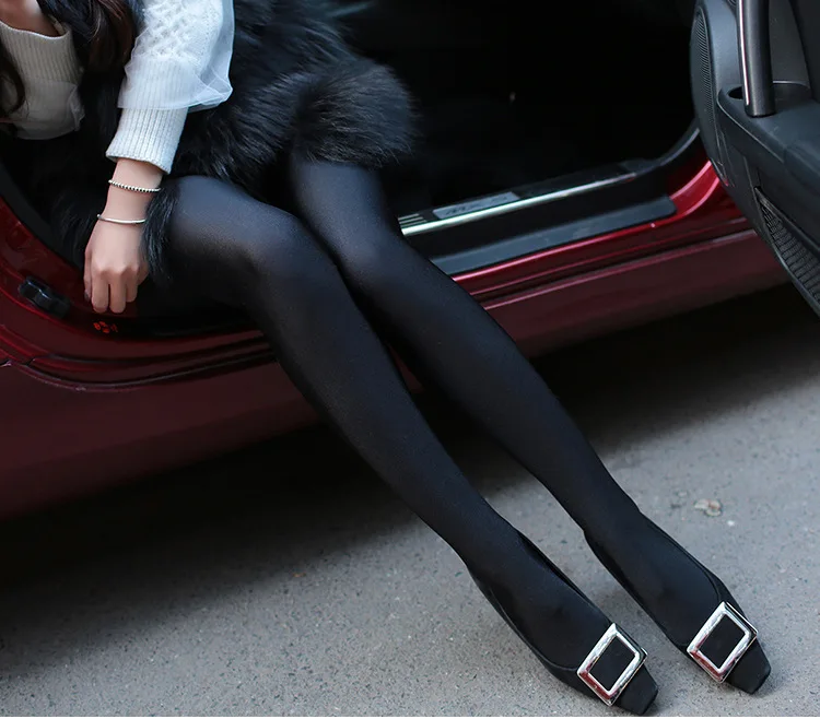 Women Leggings Black Luster Pants Wrap Leg Ice Silk Nylon Non Pilling Small Show Thin Beautiful Legs For Men Large Size L-4XL