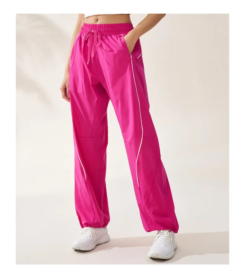 Sports Spring/Summer Dopamine Pants American Casual Pants Female Jazz Dance Loose Wide Leg Sports Trendy Fitness Body Leggings