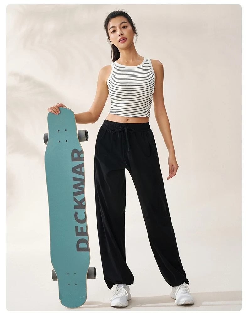 Sports Spring/Summer Dopamine Pants American Casual Pants Female Jazz Dance Loose Wide Leg Sports Trendy Fitness Body Leggings