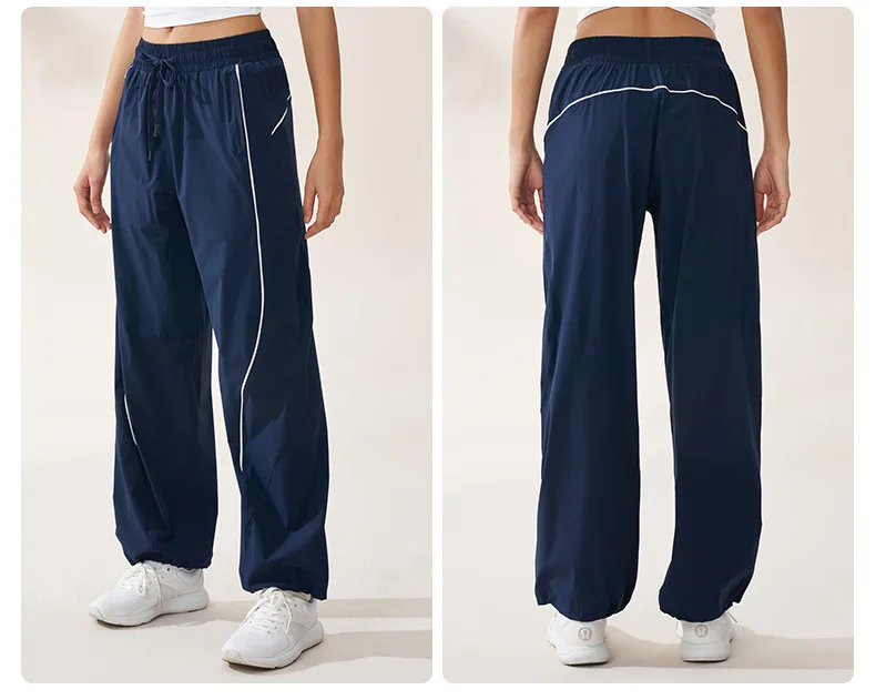 Sports Spring/Summer Dopamine Pants American Casual Pants Female Jazz Dance Loose Wide Leg Sports Trendy Fitness Body Leggings