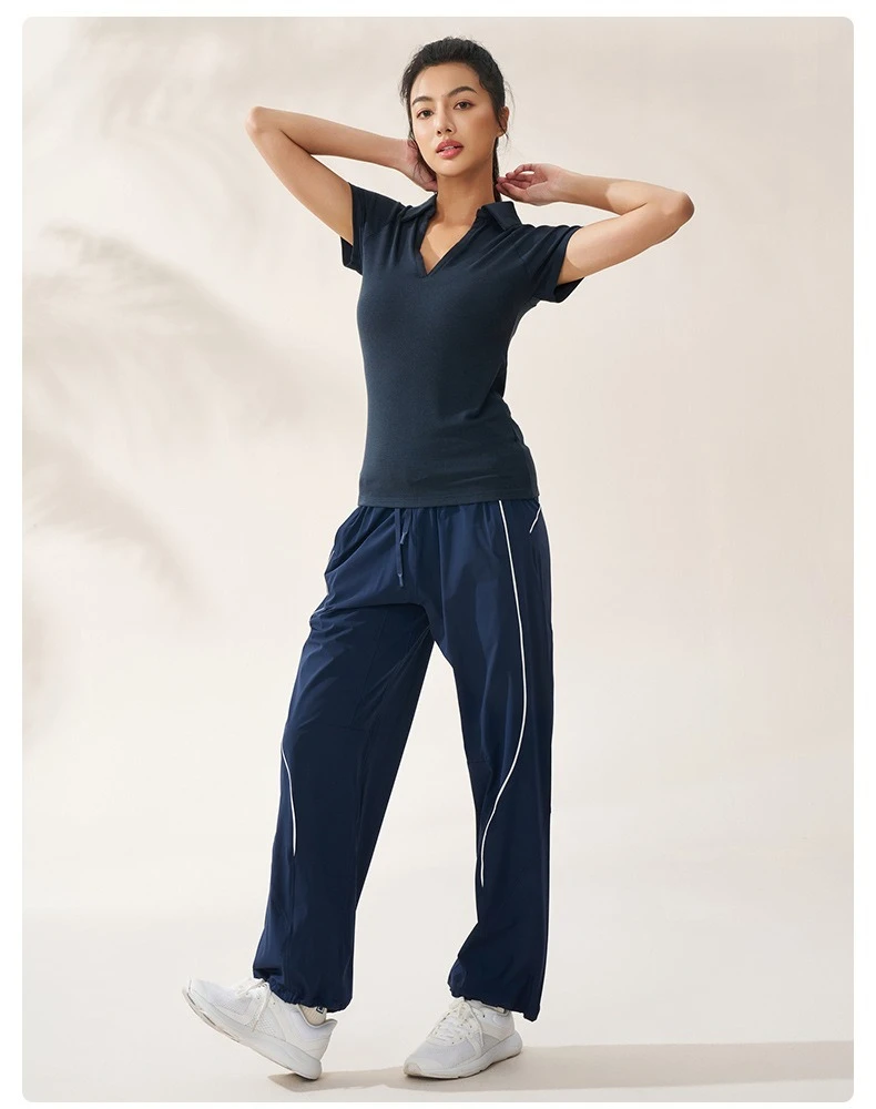 Sports Spring/Summer Dopamine Pants American Casual Pants Female Jazz Dance Loose Wide Leg Sports Trendy Fitness Body Leggings