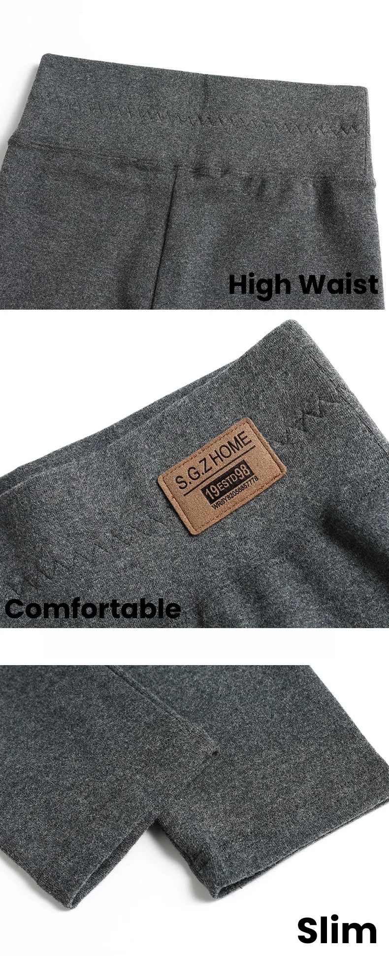 Women's High Waist Cotton Leggings Slim Fit Stretchy Casual Pants Soft Basic Trousers Outer Wear Daily·