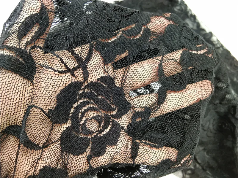 Summer Women Rose Floral Embroidery Full Ankle Length Leggins Hollow Out Lace High Waist Skinny Long Leggings Plus Size One Size