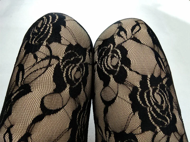 Summer Women Rose Floral Embroidery Full Ankle Length Leggins Hollow Out Lace High Waist Skinny Long Leggings Plus Size One Size
