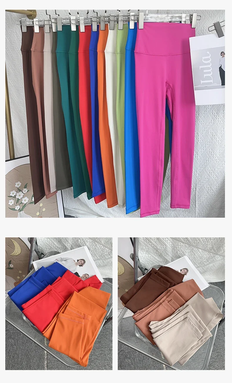 Women High Waist Gym Yoga Pants Stretchy Breathable Sports Leggings for Running Cycling Comfortable 'Naked Feeling' Yoga Trous