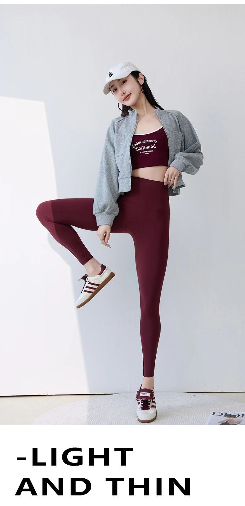BIVIGAOS Spring Summer New Plum Red 3D Naked Feeling Sharkskin Leggings Women Slim Sexy Sport Yoga Push Up Fitness Leggings