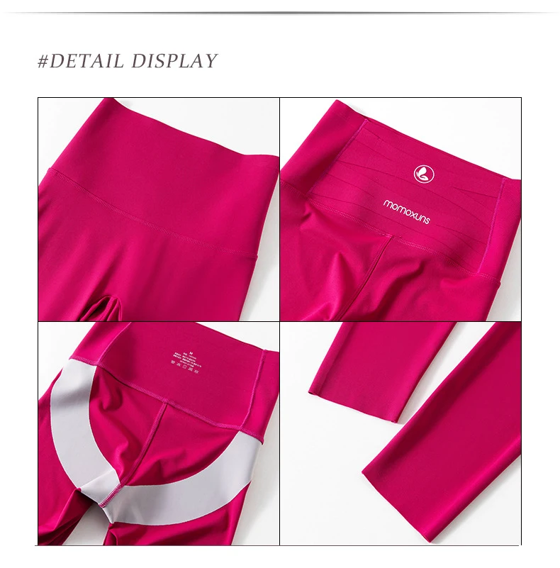 BIVIGAOS Spring Summer New Plum Red 3D Naked Feeling Sharkskin Leggings Women Slim Sexy Sport Yoga Push Up Fitness Leggings