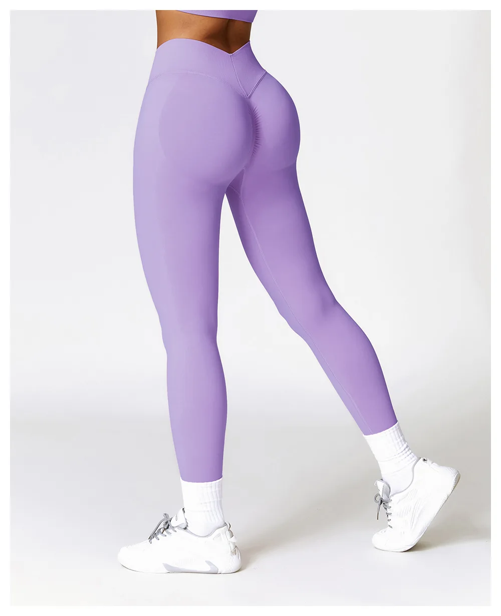 Sexy Seamless Scrunch Legging Pants Raises Butt Sporty Women Gym Fitness Leggings High Waist Leisure Sport Tights Push Up Black