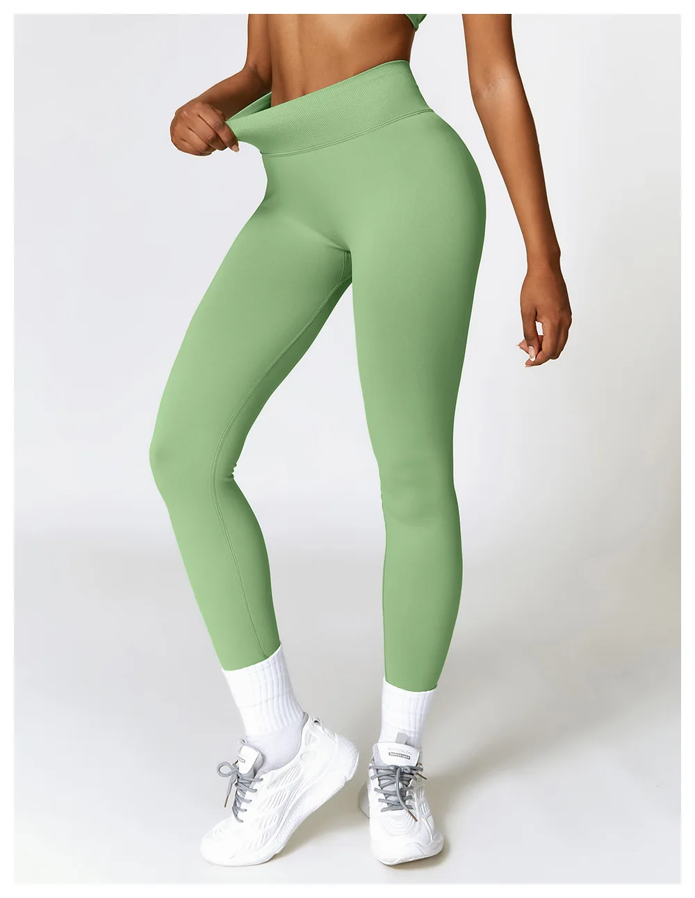 Sexy Seamless Scrunch Legging Pants Raises Butt Sporty Women Gym Fitness Leggings High Waist Leisure Sport Tights Push Up Black