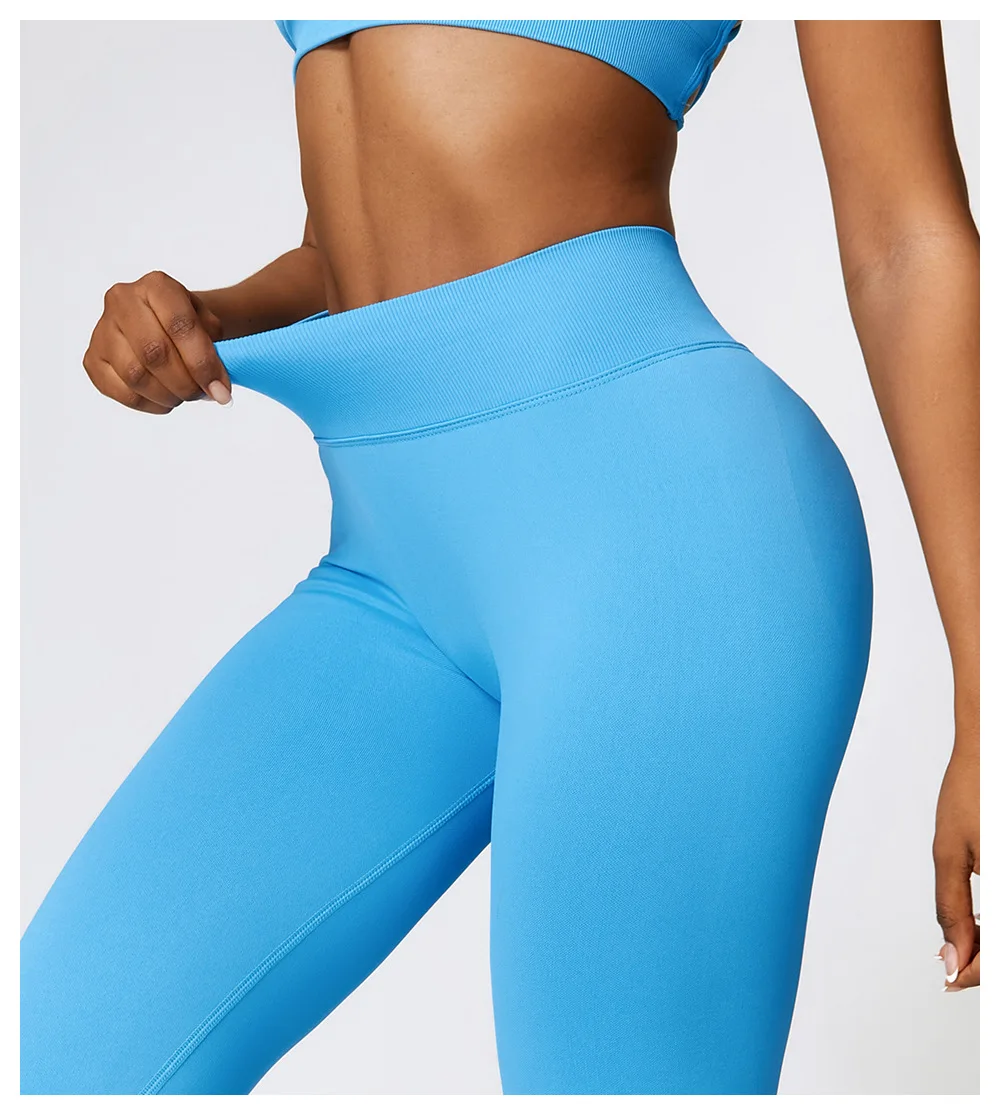 Sexy Seamless Scrunch Legging Pants Raises Butt Sporty Women Gym Fitness Leggings High Waist Leisure Sport Tights Push Up Black