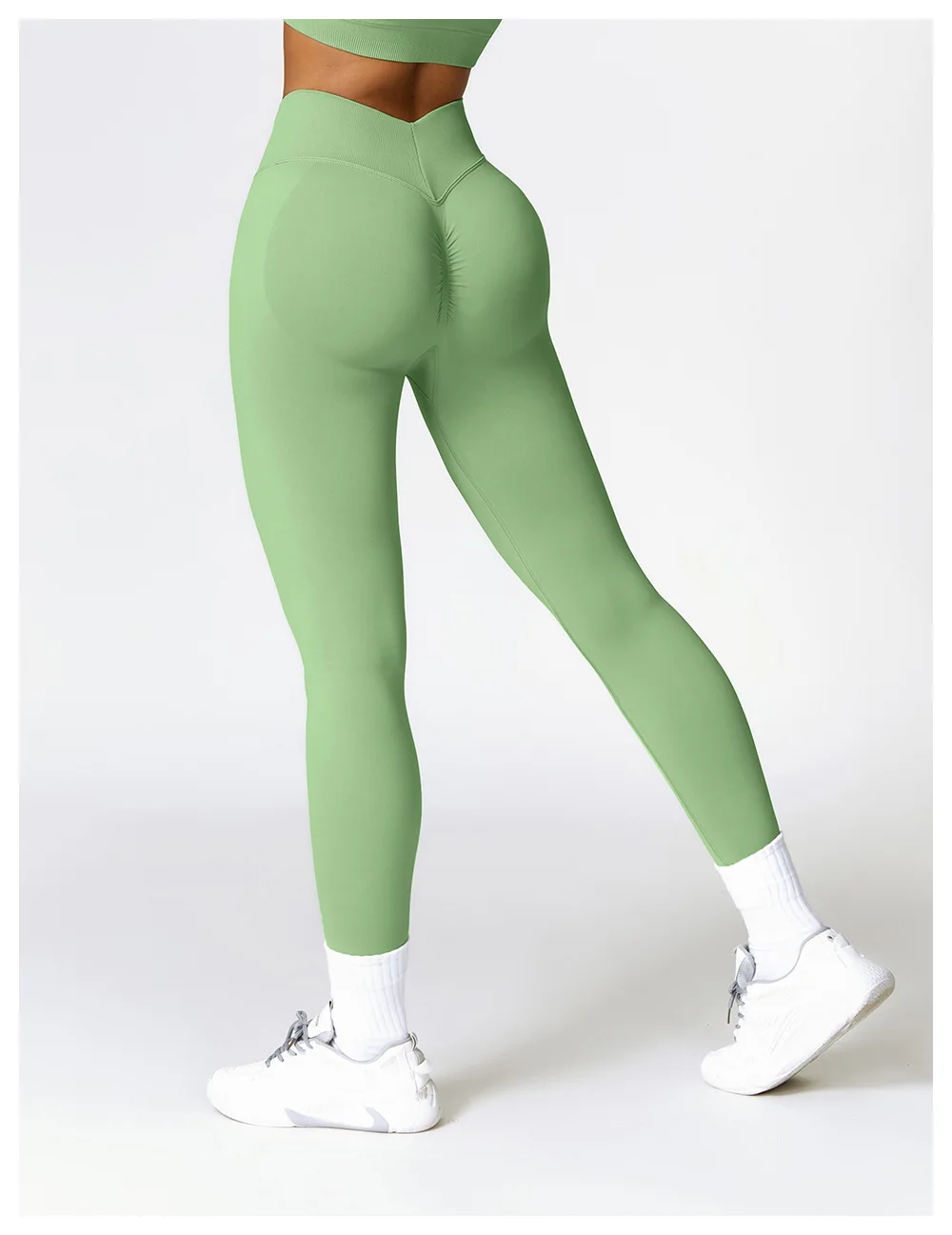 Sexy Seamless Scrunch Legging Pants Raises Butt Sporty Women Gym Fitness Leggings High Waist Leisure Sport Tights Push Up Black