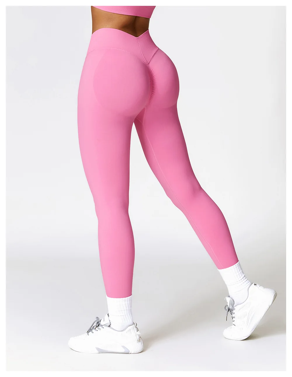 Sexy Seamless Scrunch Legging Pants Raises Butt Sporty Women Gym Fitness Leggings High Waist Leisure Sport Tights Push Up Black