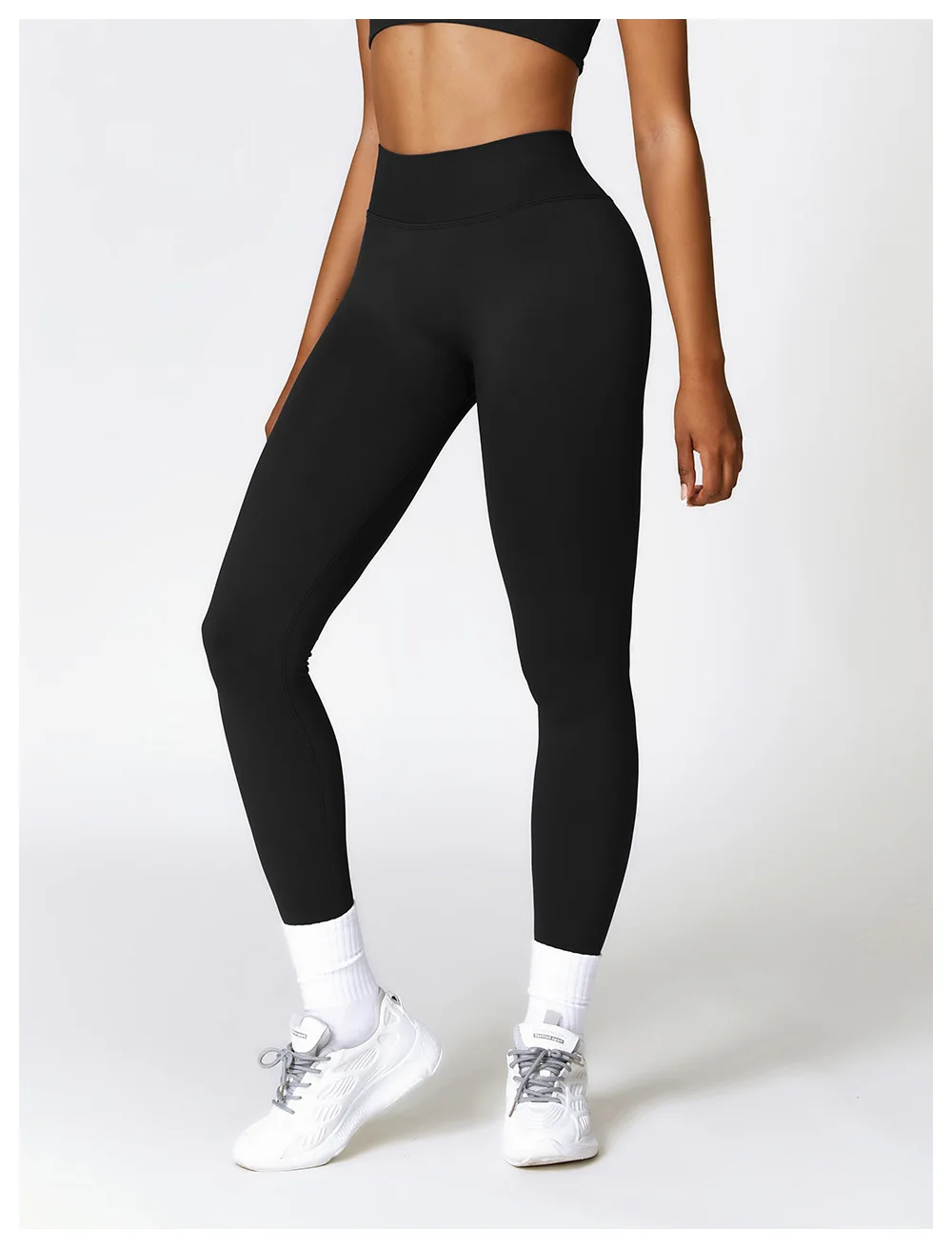 Sexy Seamless Scrunch Legging Pants Raises Butt Sporty Women Gym Fitness Leggings High Waist Leisure Sport Tights Push Up Black