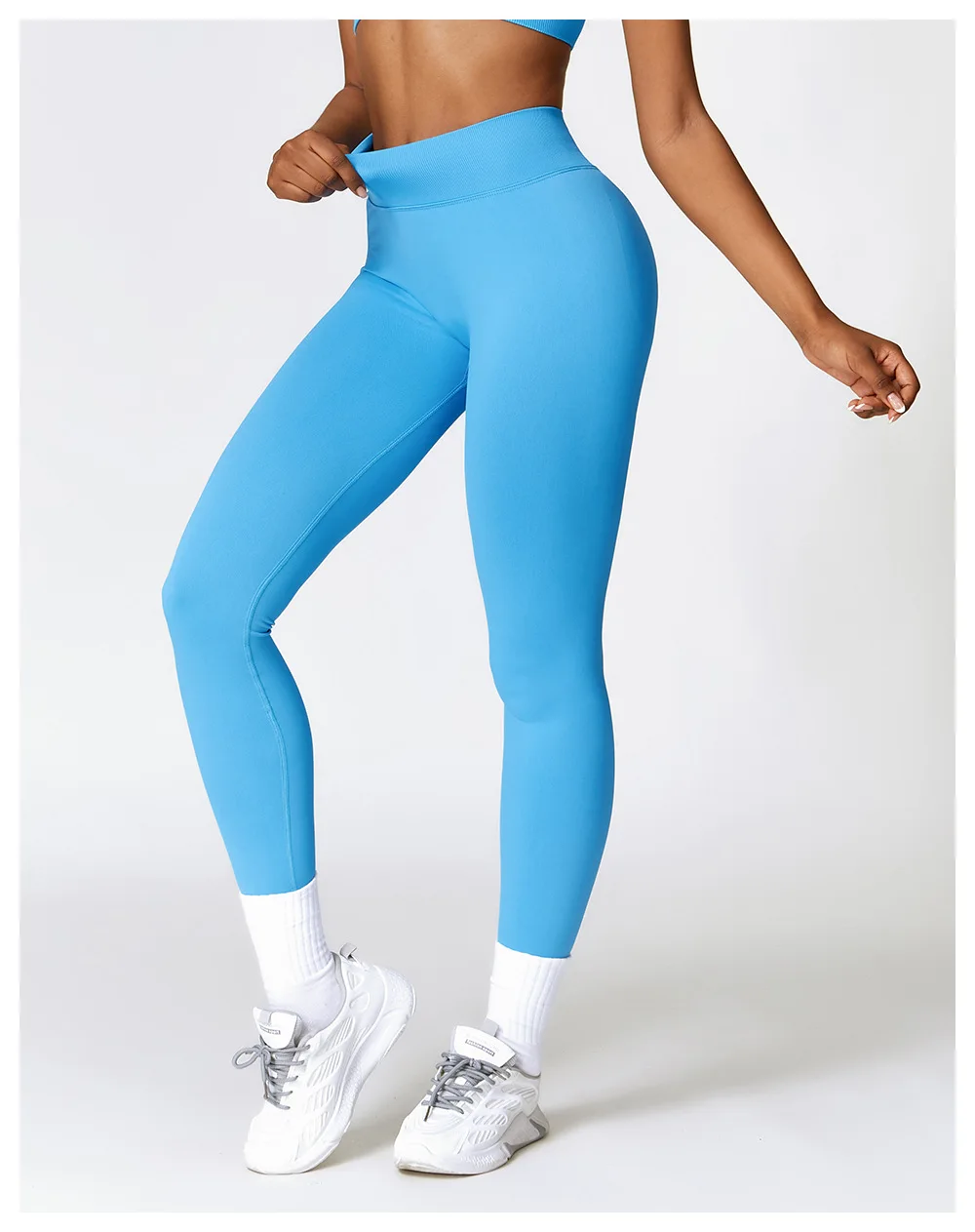 Sexy Seamless Scrunch Legging Pants Raises Butt Sporty Women Gym Fitness Leggings High Waist Leisure Sport Tights Push Up Black