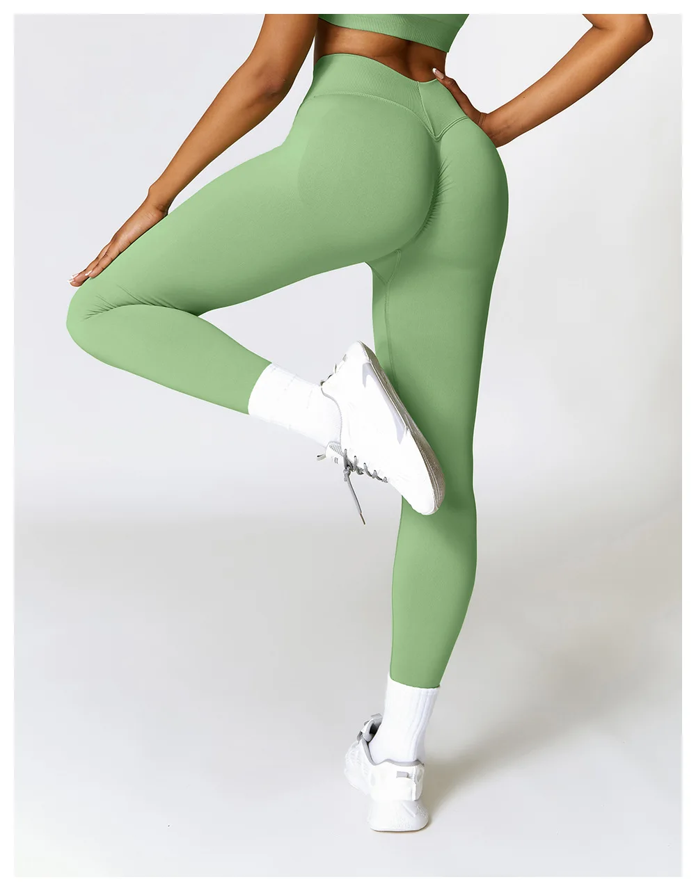 Sexy Seamless Scrunch Legging Pants Raises Butt Sporty Women Gym Fitness Leggings High Waist Leisure Sport Tights Push Up Black