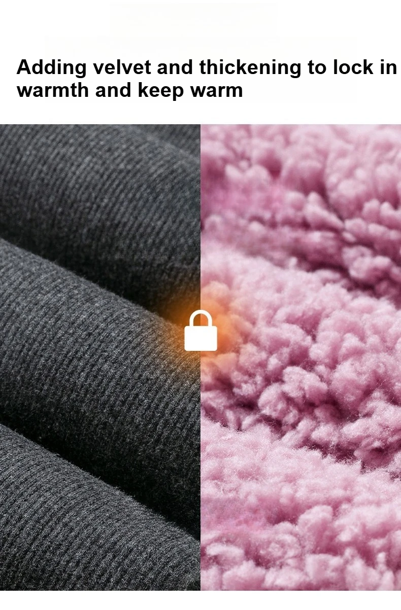 Plus Size High Waisted Fleece Lined Leggings Women Cloudlike Soft Thermal Pants Winter Thickened Warm Cotton Pants Wear Alone