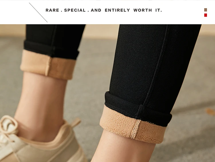 Amii Leggings Woman 2025 Winter New Warm Slim-fit Nine-point Female Legging Pants Casual Solid Versatile Woman Clothing12524023