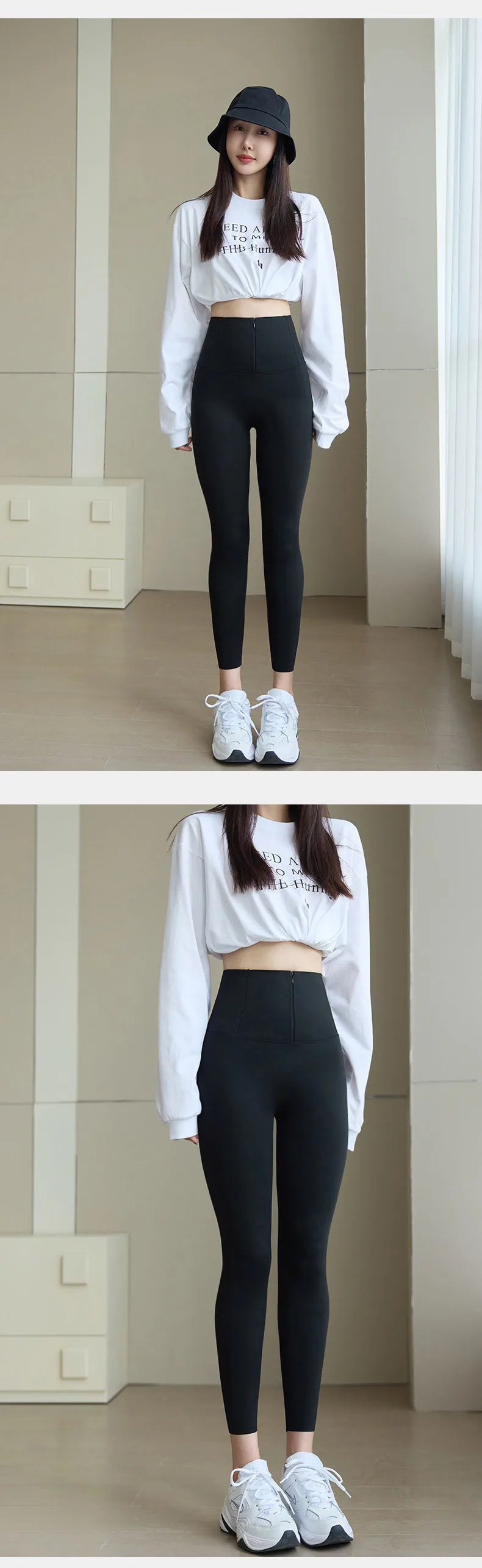 BIVIGAOS Spring Cool Brown Zipper Sharkskin Leggings Women High Waist Micro Pressure Butt Lifter Tight Fit Casual Sport Leggings