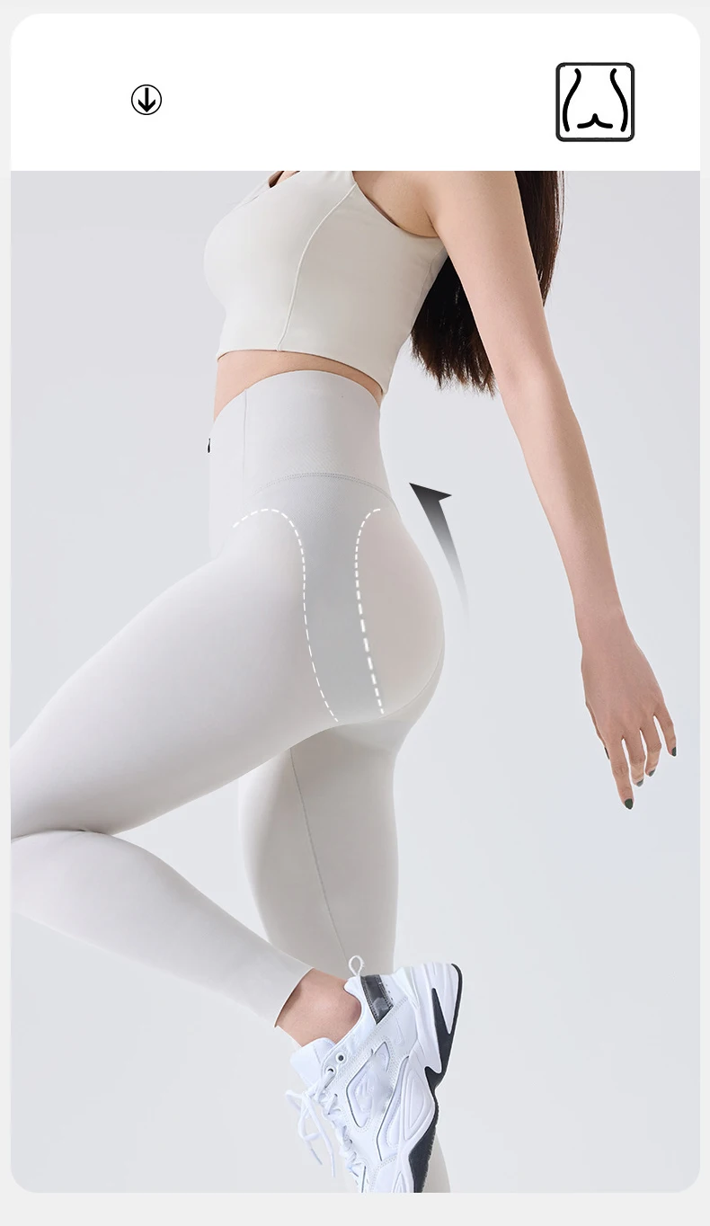 BIVIGAOS Spring Cool Brown Zipper Sharkskin Leggings Women High Waist Micro Pressure Butt Lifter Tight Fit Casual Sport Leggings