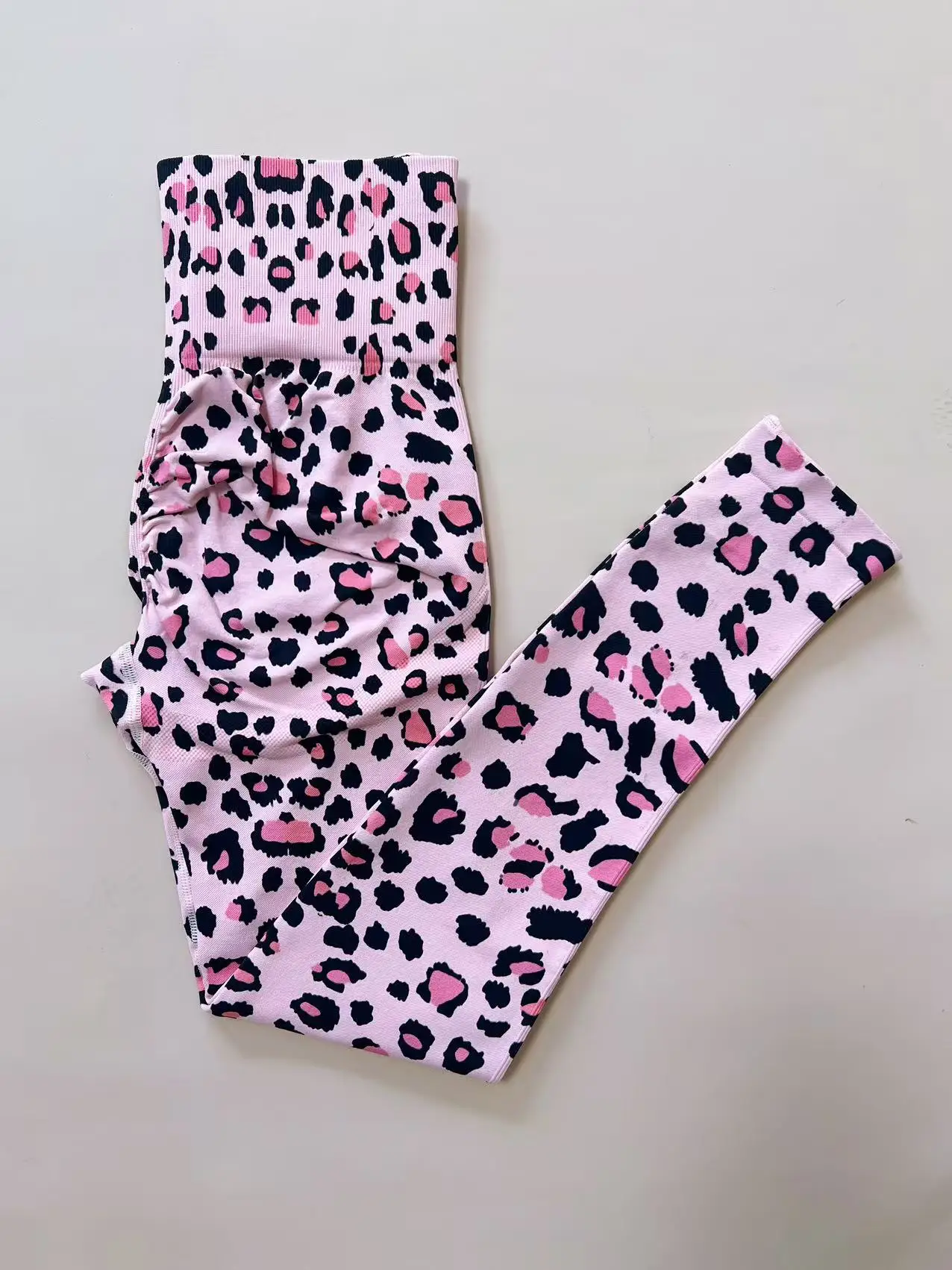 Women Gym Leopard Leggings Scrunch Butt Lifting Athletic Workout Leggins Training Yoga Pants Outdoor Sports Fitness Tights