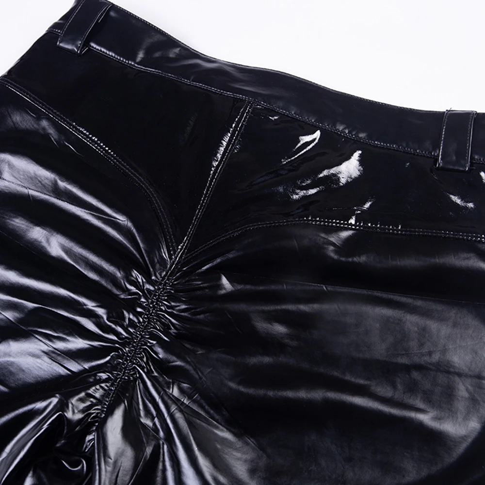 Sexy Faux Leather Leggings for Women Shaping Butt Lift High Waist Slimming Exercise Pants Running Yoga Sports Christmas Gift