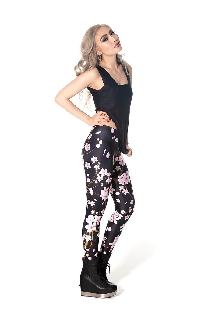 4XL Design Punk Rock Fashion Women Digital Print Galaxy Leggings Alice in Wonderland Blood Camouflage Pants Legging GL-22