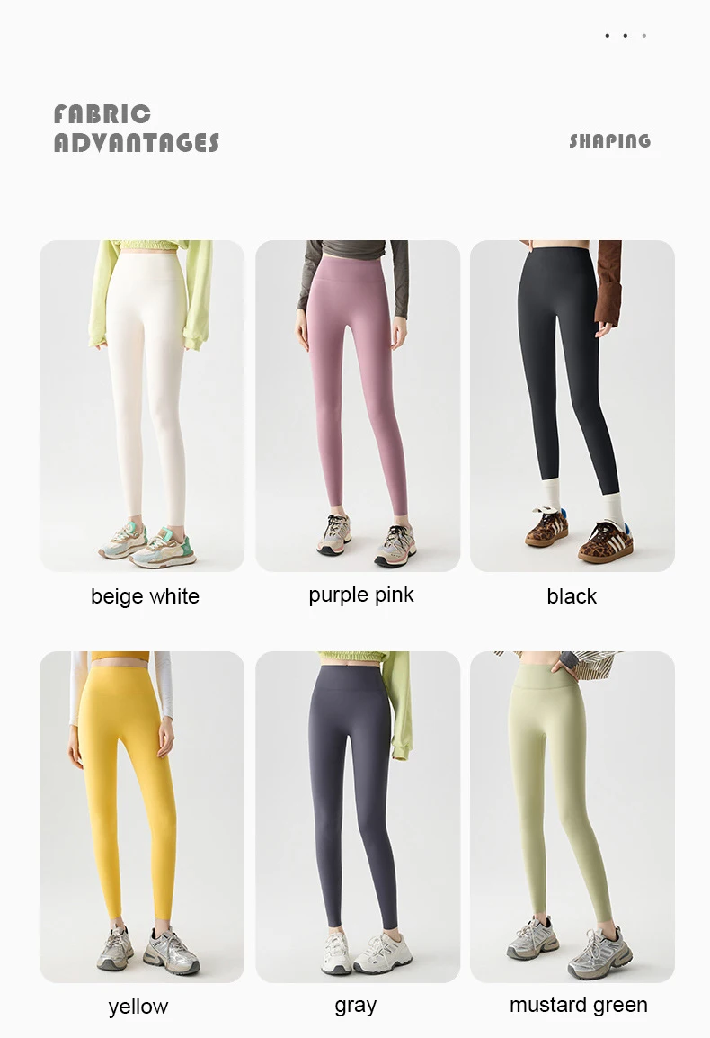 BIVIGAOS Spring Summer New Colourful Seamless Sharkskin Leggings Women Thin Elastic Tight-Fitting Sexy Sports Fitness Leggings