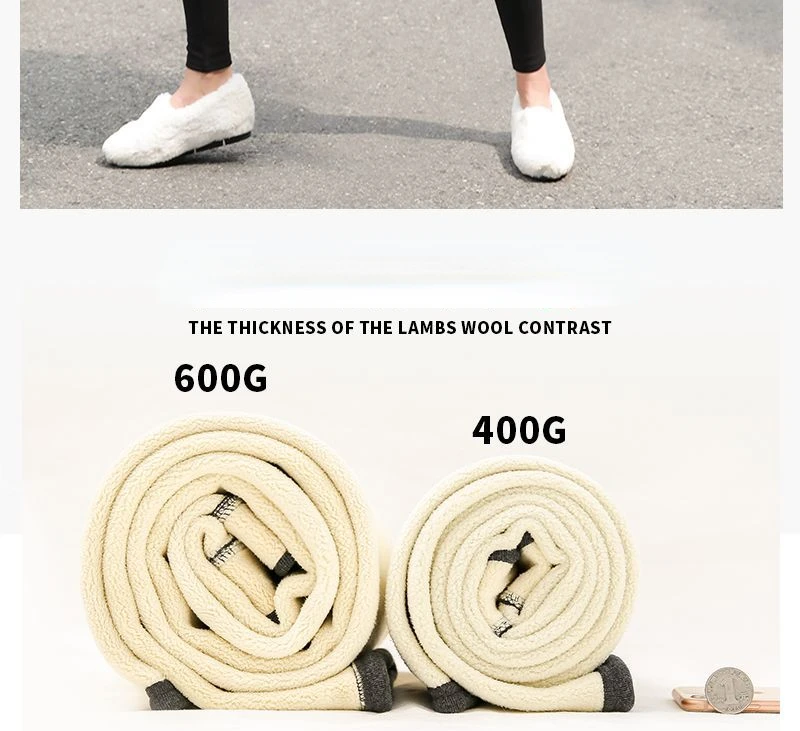 Women Leggings Autumn Winter Velvet Thickened Cotton Female Legging High Waist Solid Casual Fleece Warm Tights Pants Women