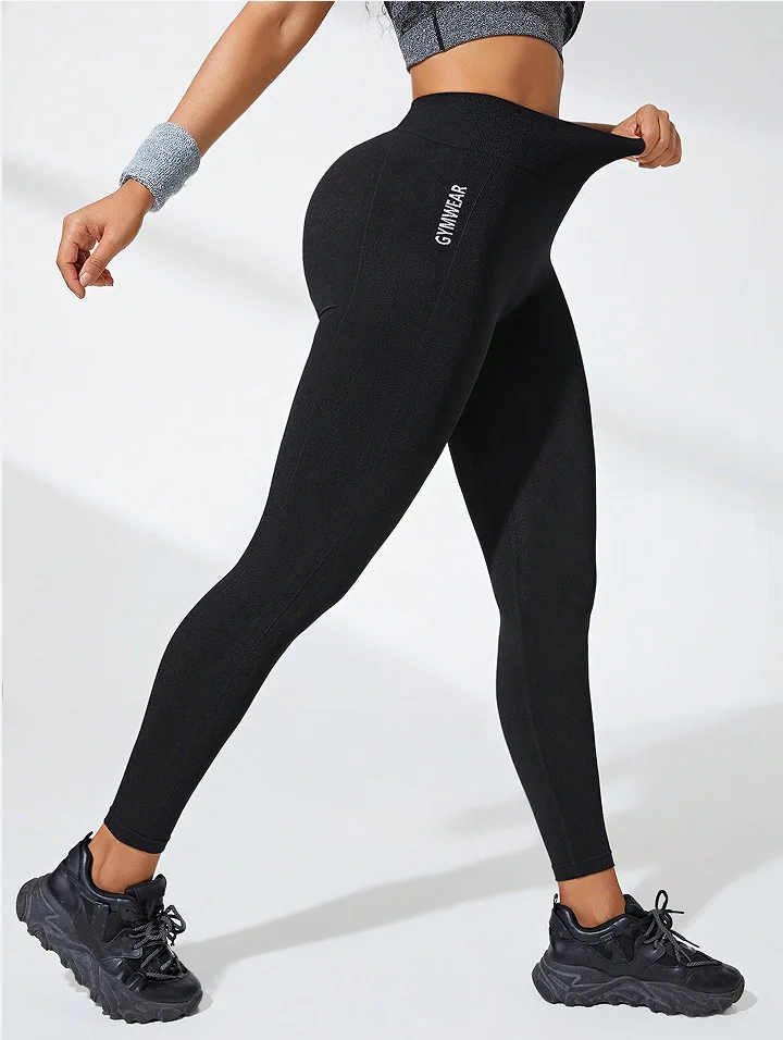 Women's Seamless Yoga Leggings High-Waisted Butt-Lifting Workout Leggings for Running Gym & Training Activewear Slim Tights