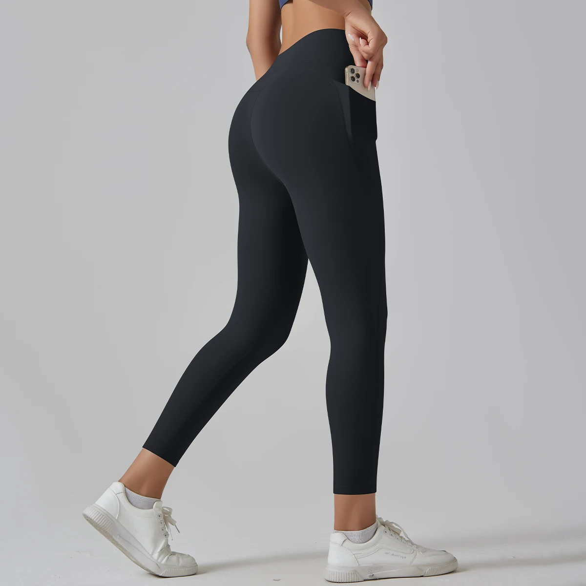 Women Leggings With Pockets Yoga Pants Gym Leggings Sport Women Fitness High Waist Female Legging Tummy Control Running Training