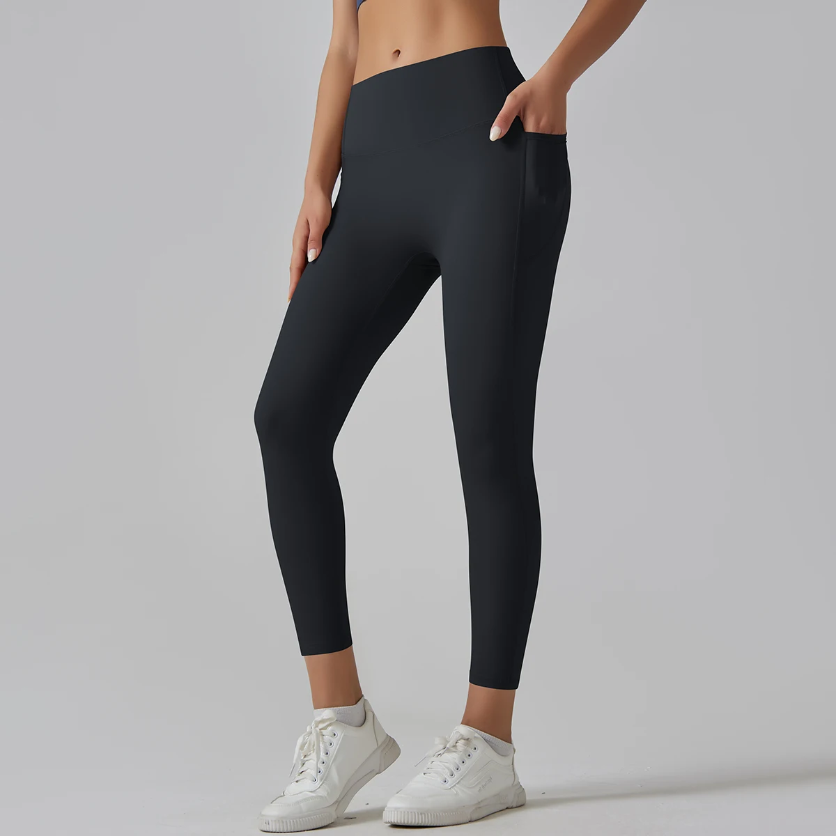 Women Leggings With Pockets Yoga Pants Gym Leggings Sport Women Fitness High Waist Female Legging Tummy Control Running Training