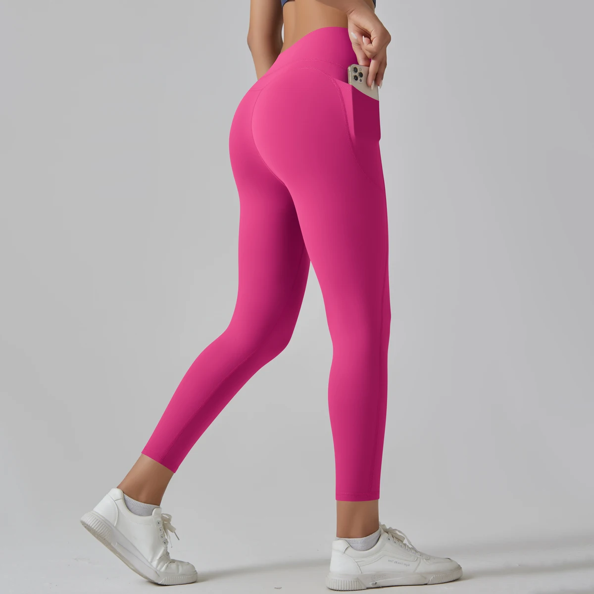 Women Leggings With Pockets Yoga Pants Gym Leggings Sport Women Fitness High Waist Female Legging Tummy Control Running Training