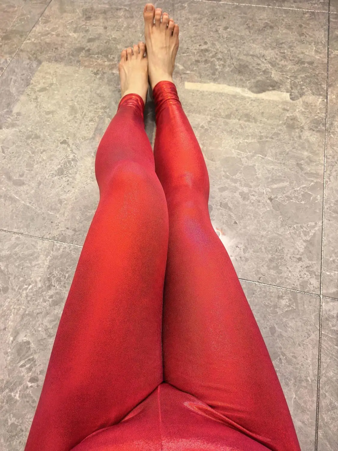 Glossy Shiny High Waist Yoga Pants Tight Women Workout Sports Leggings Fitness Plus Size Gym Trousers