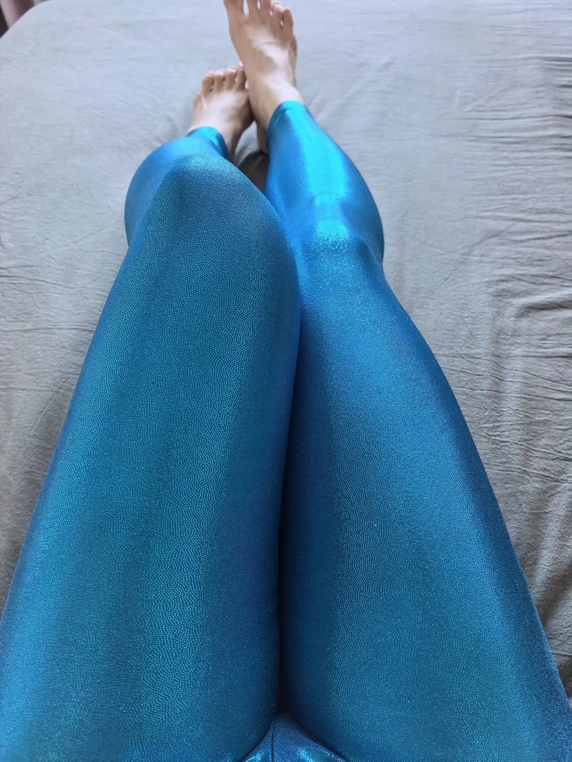 Glossy Shiny High Waist Yoga Pants Tight Women Workout Sports Leggings Fitness Plus Size Gym Trousers