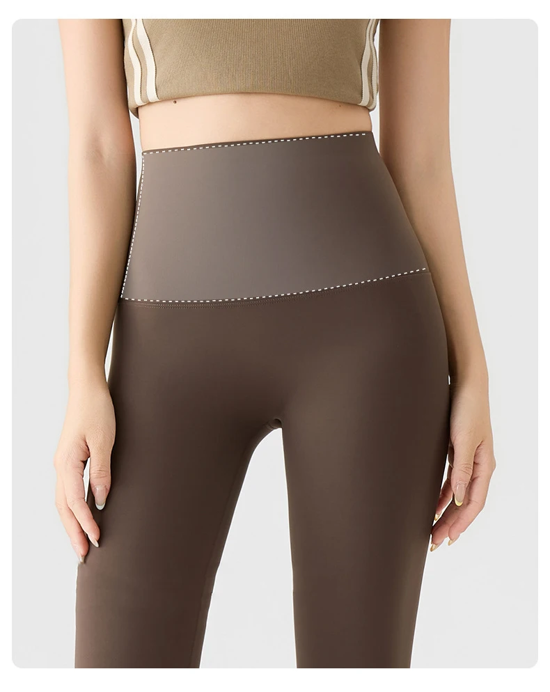 BIVIGAOS High Waist Back Pocket Sharkskin Leggings Women Tight Sexy Sports Fitness Leggings Spring Autumn Running Yoga Leggings