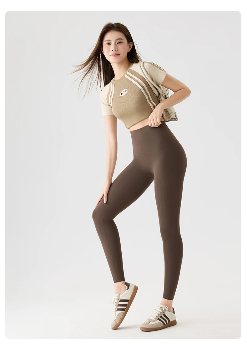 BIVIGAOS High Waist Back Pocket Sharkskin Leggings Women Tight Sexy Sports Fitness Leggings Spring Autumn Running Yoga Leggings
