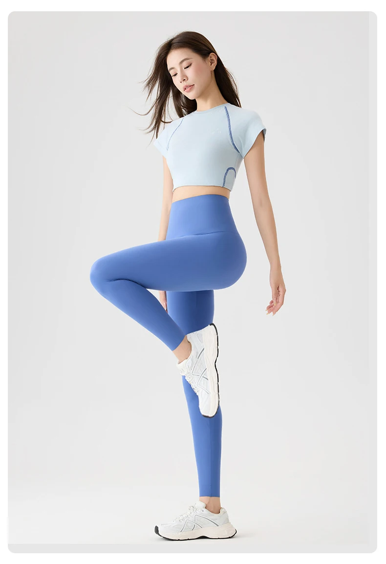 BIVIGAOS High Waist Back Pocket Sharkskin Leggings Women Tight Sexy Sports Fitness Leggings Spring Autumn Running Yoga Leggings