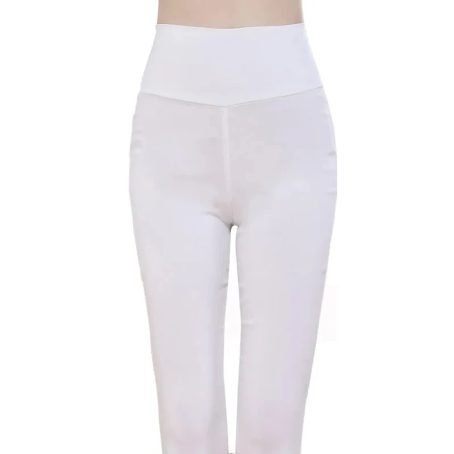 Oversize 6xl Spring Leggings Women Cute Candy Color High Waist Slim Ankle-length Pants Casual Pencil Pantalones Skinny Trousers